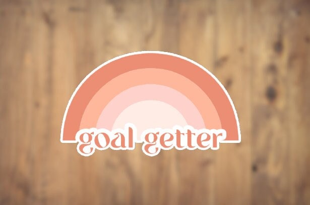 Goal Getter Vinyl Sticker | Laptop Sticker | Tumbler Sticker | Phone Sticker | Water Bottle Sticker