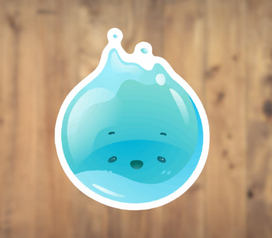 Water Droplet Vinyl Sticker | Laptop Sticker | Tumbler Sticker | Phone Sticker | Water Bottle Sticker |  Planner Sticker