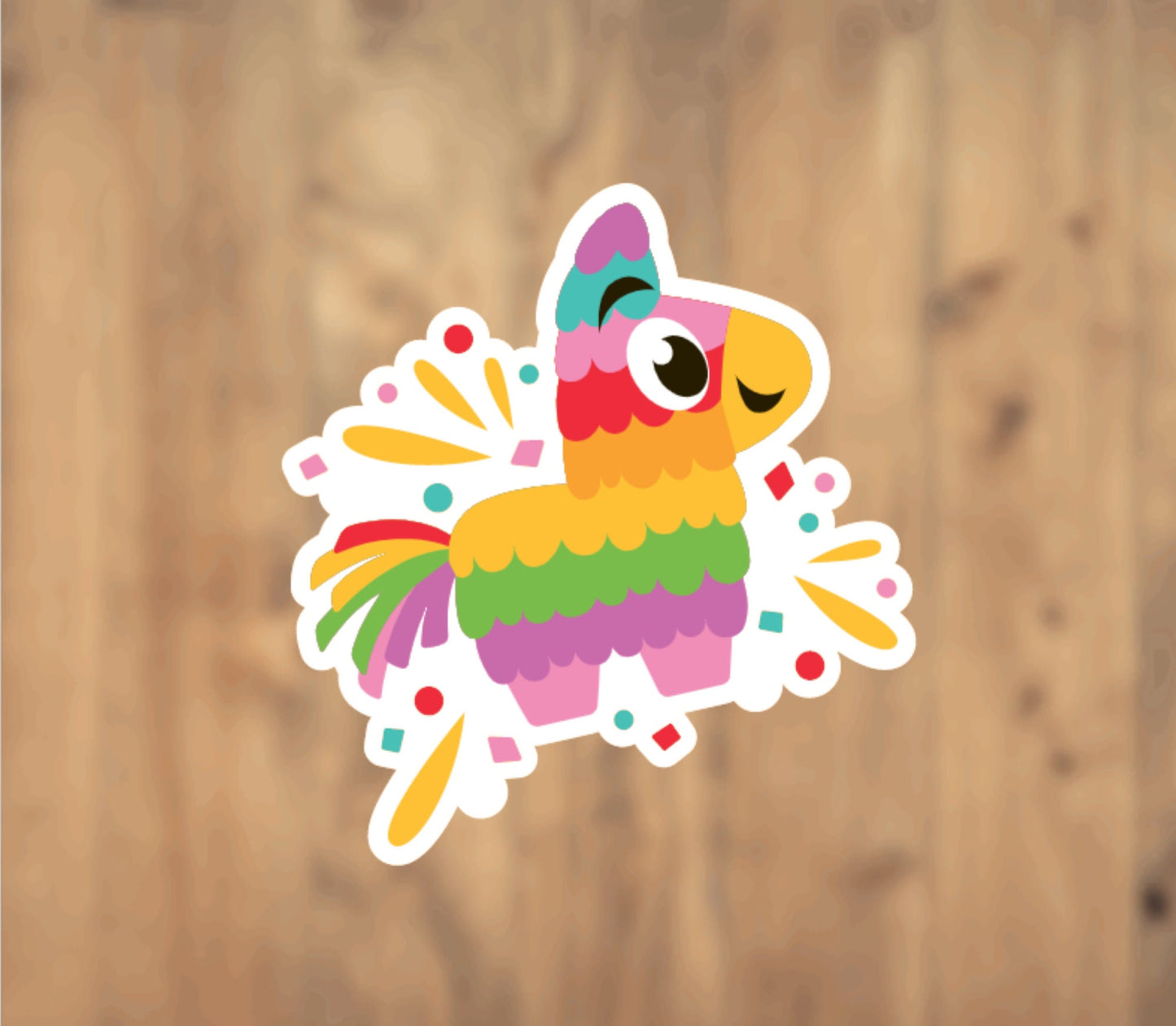 Rainbow Piñata Vinyl Sticker | Laptop Sticker | Tumbler Sticker | Phone Sticker | Water Bottle Sticker | Planner Sticker