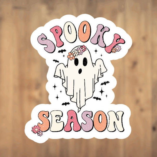 Spooky Season Ghost Vinyl Sticker | Laptop Sticker | Tumbler Sticker | Phone Sticker | Planner Sticker